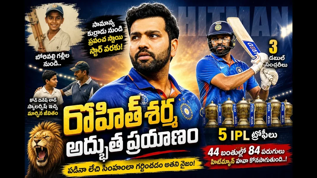 రోహిత్ శర్మ : సామాన్య కుర్రాడు టు వరల్డ్ క్లాస్ హిట్ మ్యాన్! రోహిత్ శర్మ : సామాన్య కుర్రాడు టు వరల్డ్ క్లాస్ హిట్ మ్యాన్!