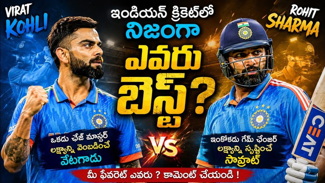 కోహ్లీ vs రోహిత్ అసలు ఇండియాలో బెస్ట్ బ్యాట్స్మన్ ఎవరు? చివర్లో షాక్ అవుతారు! కోహ్లీ vs రోహిత్ అసలు ఇండియాలో బెస్ట్ బ్యాట్స్మన్ ఎవరు? చివర్లో షాక్ అవుతారు!
