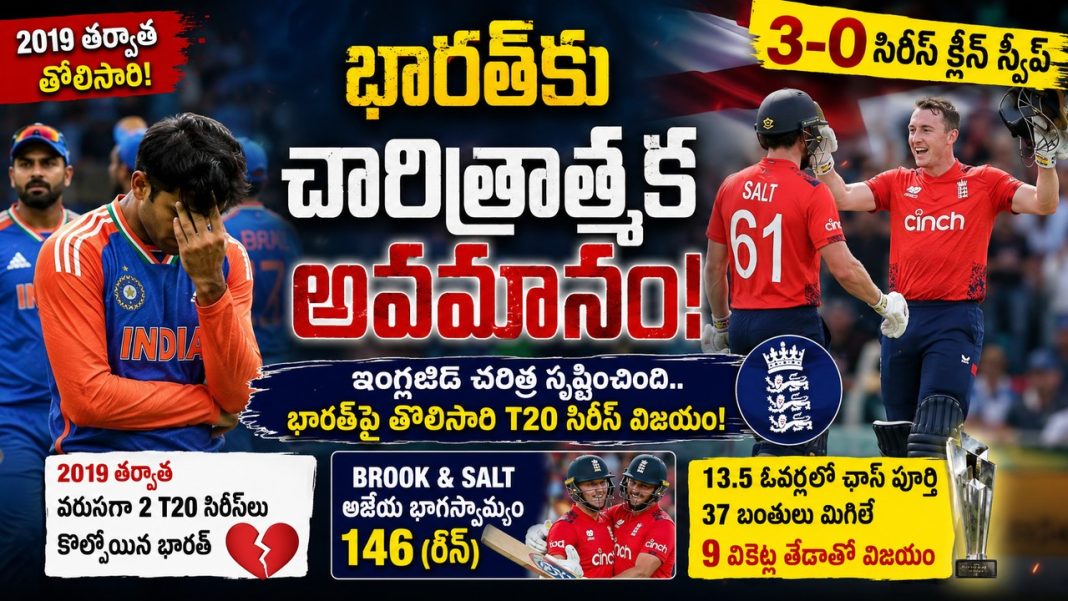 చారిత్రాత్మక పరాభవం! 2019 తర్వాత తొలిసారి వరుసగా రెండు ద్వైపాక్షిక టీ20 సిరీస్లను భారత్ కోల్పోయింది. చారిత్రాత్మక పరాభవం! 2019 తర్వాత తొలిసారి వరుసగా రెండు ద్వైపాక్షిక టీ20 సిరీస్లను భారత్ కోల్పోయింది.